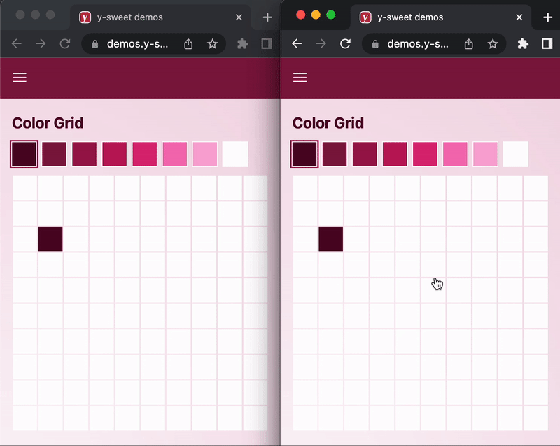 Making a collaborative Color Grid – Y-Sweet Cloud